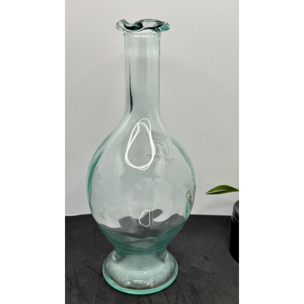 Vintage Italian Mod Def Bamfi Glass Bottle Embossed Details & Fluted Top - Picture 4 of 10
